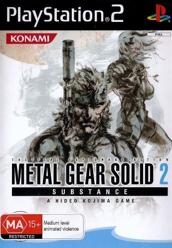 Konami Metal Gear Solid 2 Substance Refurbished PS2 Playstation 2 Game